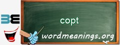 WordMeaning blackboard for copt